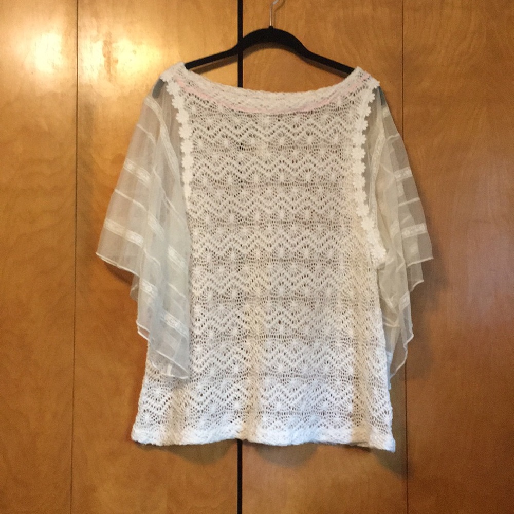 FREE PEOPLE CROCHETED TOP